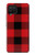 S2931 Rouge Buffle motif de vérification Etui Coque Housse pour Samsung Galaxy A12