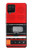 S3204 Rouge Cassette Recorder graphique Etui Coque Housse pour Samsung Galaxy A12