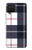 S3452 Plaid en tissu Etui Coque Housse pour Samsung Galaxy A12