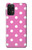 S2358 Rose à pois Etui Coque Housse pour Samsung Galaxy A32 5G
