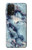 S2689 Bleu Marbre Texture Imprimé graphique Etui Coque Housse pour Samsung Galaxy A32 5G