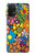 S3281 Motif coloré Hippie Fleurs Etui Coque Housse pour Samsung Galaxy A32 5G