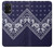 S3357 Marine Bleu Bandana Motif Etui Coque Housse pour Samsung Galaxy A32 5G