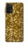S3388 Imprimer or Glitter Graphic Etui Coque Housse pour Samsung Galaxy A32 5G