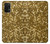 S3388 Imprimer or Glitter Graphic Etui Coque Housse pour Samsung Galaxy A32 5G