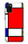 S0157 Composition Rouge Bleu Jaune Etui Coque Housse pour Samsung Galaxy A02s, Galaxy M02s
