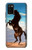 S0934 Sauvage Black Horse Etui Coque Housse pour Samsung Galaxy A02s, Galaxy M02s
