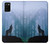 S0935 Loup Hurlant dans la forêt Etui Coque Housse pour Samsung Galaxy A02s, Galaxy M02s
