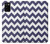 S2345 Marine Bleu Shavron Zig zag Etui Coque Housse pour Samsung Galaxy A02s, Galaxy M02s