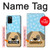 S2669 Mignon os chien pattes Dessin animé Etui Coque Housse pour Samsung Galaxy A02s, Galaxy M02s