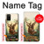 S2841 Renne de Noël millésimé Etui Coque Housse pour Samsung Galaxy A02s, Galaxy M02s