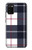S3452 Plaid en tissu Etui Coque Housse pour Samsung Galaxy A02s, Galaxy M02s