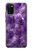 S3713 Graphique violet améthyste à quartz imprimé Etui Coque Housse pour Samsung Galaxy A02s, Galaxy M02s