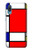 S0157 Composition Rouge Bleu Jaune Etui Coque Housse pour Samsung Galaxy A04, Galaxy A02, M02