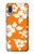 S2245 Hawai Hibiscus Motif orange Etui Coque Housse pour Samsung Galaxy A04, Galaxy A02, M02