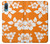 S2245 Hawai Hibiscus Motif orange Etui Coque Housse pour Samsung Galaxy A04, Galaxy A02, M02