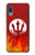 S2803 Feu Rouge Diable Lance Symbole Etui Coque Housse pour Samsung Galaxy A04, Galaxy A02, M02