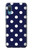 S3533 Bleu à pois Etui Coque Housse pour Samsung Galaxy A04, Galaxy A02, M02