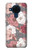 S3716 Motif floral rose Etui Coque Housse pour Nokia 5.4
