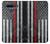 S3687 Drapeau américain de pompier mince ligne rouge Etui Coque Housse pour LG K51S