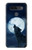 S3693 Pleine lune du loup blanc sinistre Etui Coque Housse pour LG K51S