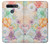 S3705 Fleur florale pastel Etui Coque Housse pour LG K51S