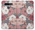 S3716 Motif floral rose Etui Coque Housse pour LG K51S