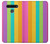 S3678 Vertical arc-en-ciel coloré Etui Coque Housse pour LG K41S