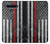 S3687 Drapeau américain de pompier mince ligne rouge Etui Coque Housse pour LG K41S