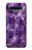 S3713 Graphique violet améthyste à quartz imprimé Etui Coque Housse pour LG K41S