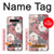 S3716 Motif floral rose Etui Coque Housse pour LG K41S