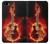 S0415 Fire Guitar Burn Etui Coque Housse pour iPhone 5 5S SE