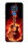 S0415 Graver guitare feu Etui Coque Housse pour Motorola Moto G Play (2021)