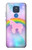 S3070 Arc en ciel pastel ciel Licorne Etui Coque Housse pour Motorola Moto G Play (2021)