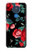 S3112 Motif floral Rose Noir Etui Coque Housse pour Motorola Moto G Play (2021)