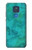 S3147 Aqua Marbre Pierre Etui Coque Housse pour Motorola Moto G Play (2021)