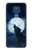 S3693 Pleine lune du loup blanc sinistre Etui Coque Housse pour Motorola Moto G Play (2021)