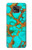 S2688 Aqua Copper Turquoise Graphic Gemme Etui Coque Housse pour Motorola Moto G Power (2021)