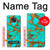S2688 Aqua Copper Turquoise Graphic Gemme Etui Coque Housse pour Motorola Moto G Power (2021)
