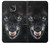 S2823 Noir Loup Bleu Yeux Visage Etui Coque Housse pour Motorola Moto G Power (2021)
