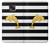 S2882 Noir et blanc rayé Dauphin d'or Etui Coque Housse pour Motorola Moto G Power (2021)