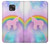 S3070 Arc en ciel pastel ciel Licorne Etui Coque Housse pour Motorola Moto G Power (2021)