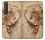 S1045 Leonardo da Vinci Femme Head Etui Coque Housse pour Sony Xperia 1 III