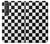 S1611 Échiquier Damier Noir Blanc Etui Coque Housse pour Sony Xperia 1 III