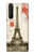 S2108 Tour Eiffel de Paris Carte postale Etui Coque Housse pour Sony Xperia 1 III