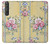 S2229 Fleurs millésimé Etui Coque Housse pour Sony Xperia 1 III