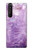 S2690 Cristaux améthyste imprimés graphiques Etui Coque Housse pour Sony Xperia 1 III