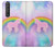 S3070 Arc en ciel pastel ciel Licorne Etui Coque Housse pour Sony Xperia 1 III