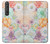 S3705 Fleur florale pastel Etui Coque Housse pour Sony Xperia 1 III