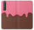 S3754 Cornet de crème glacée à la fraise Etui Coque Housse pour Sony Xperia 1 III